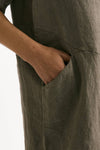 Abito over lino taupe donna Transit par such - 5