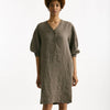 Abito over lino taupe donna Transit par such - 6