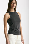 Top in modal grigio fumo donna Woc - 4