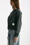 Felpa girocollo lavata in cotone donna Woc - 2