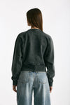 Felpa girocollo lavata in cotone donna Woc - 3