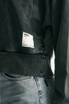 Felpa girocollo lavata in cotone donna Woc - 5