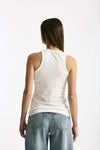 Top girocollo in modal bianco donna Woc - 1