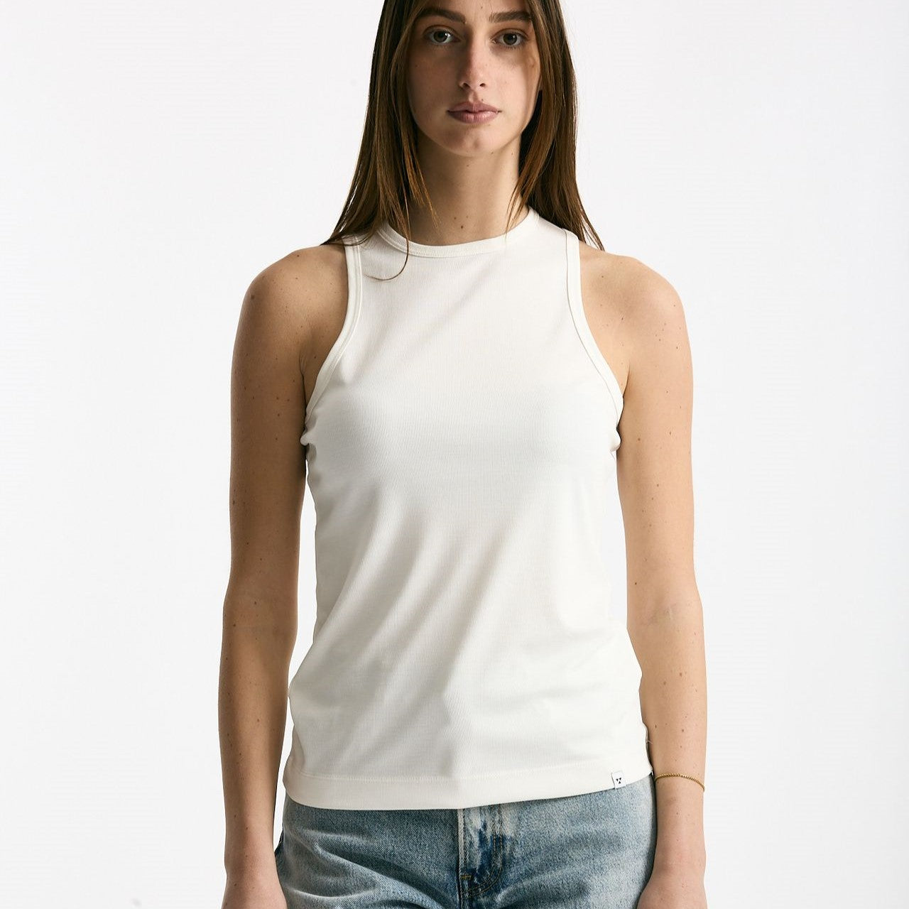 Top girocollo in modal bianco donna Woc - 6