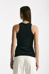Top girocollo in modal nero donna Woc - 5