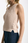 Top in maglia lavorato rosa tenue donna Zanone - 6