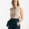 Top in maglia lavorato rosa tenue donna Zanone - 7