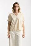 T-shirt over ice-cotton beige donna Zanone - 1