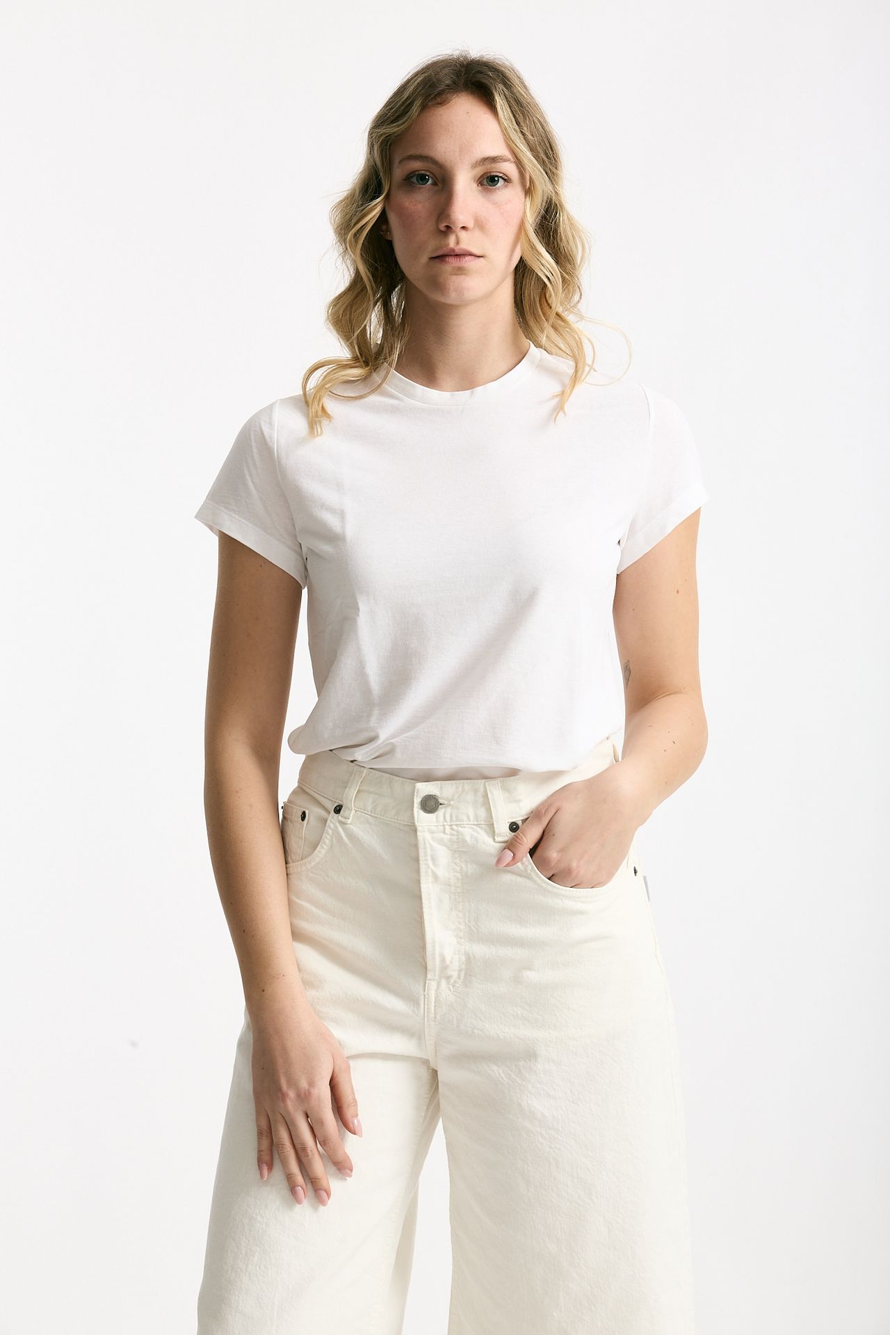 T-shirt basic ice-cotton bianco donna Zanone - 1