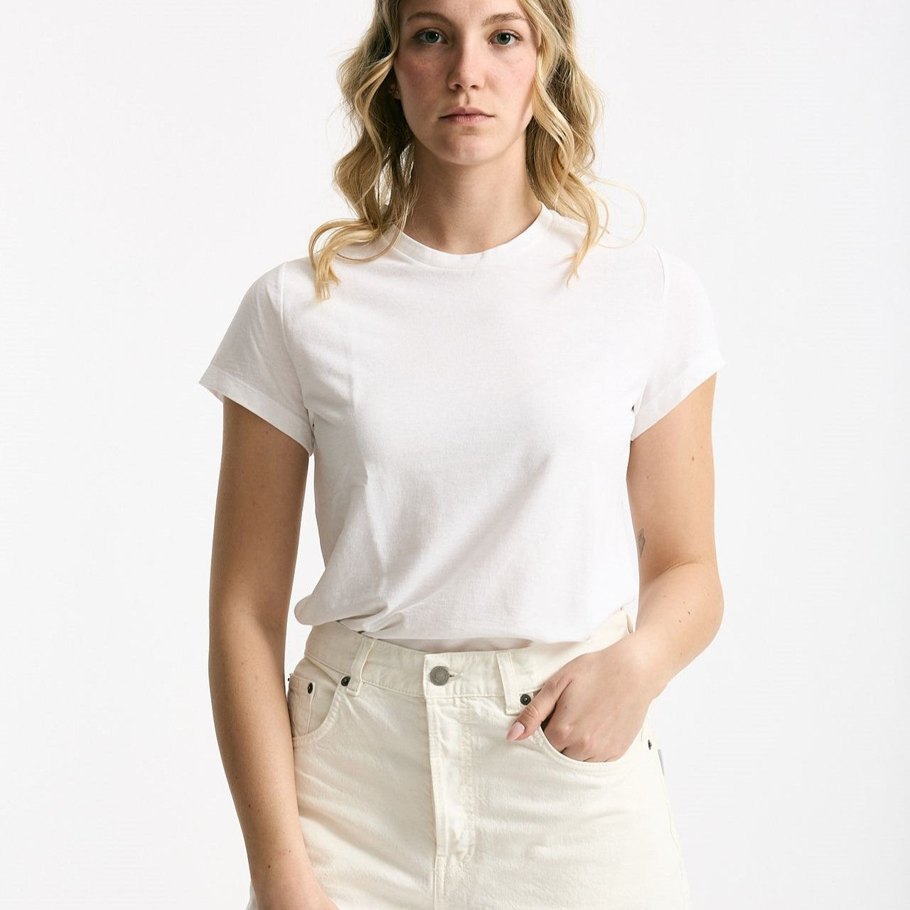 T-shirt basic ice-cotton bianco donna Zanone - 6
