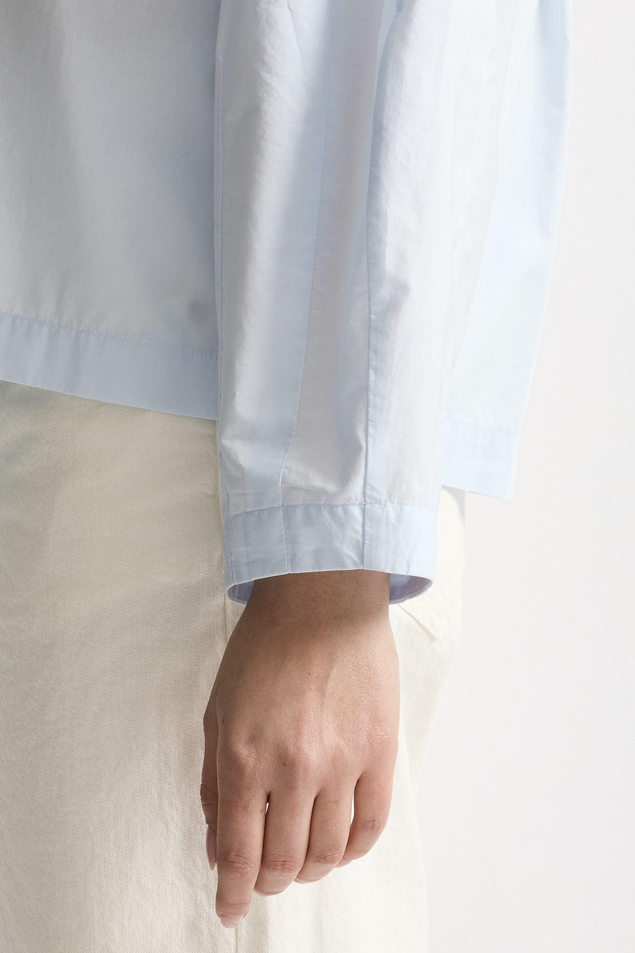 Camicia in cotone azzurro chiaro donna Zanone - 6