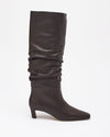 Stivali KALILA in pelle marrone donna Alohas - 8