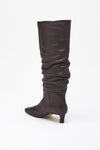 Stivali KALILA in pelle marrone donna Alohas - 4