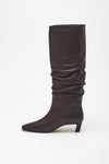 Stivali KALILA in pelle marrone donna Alohas - 5