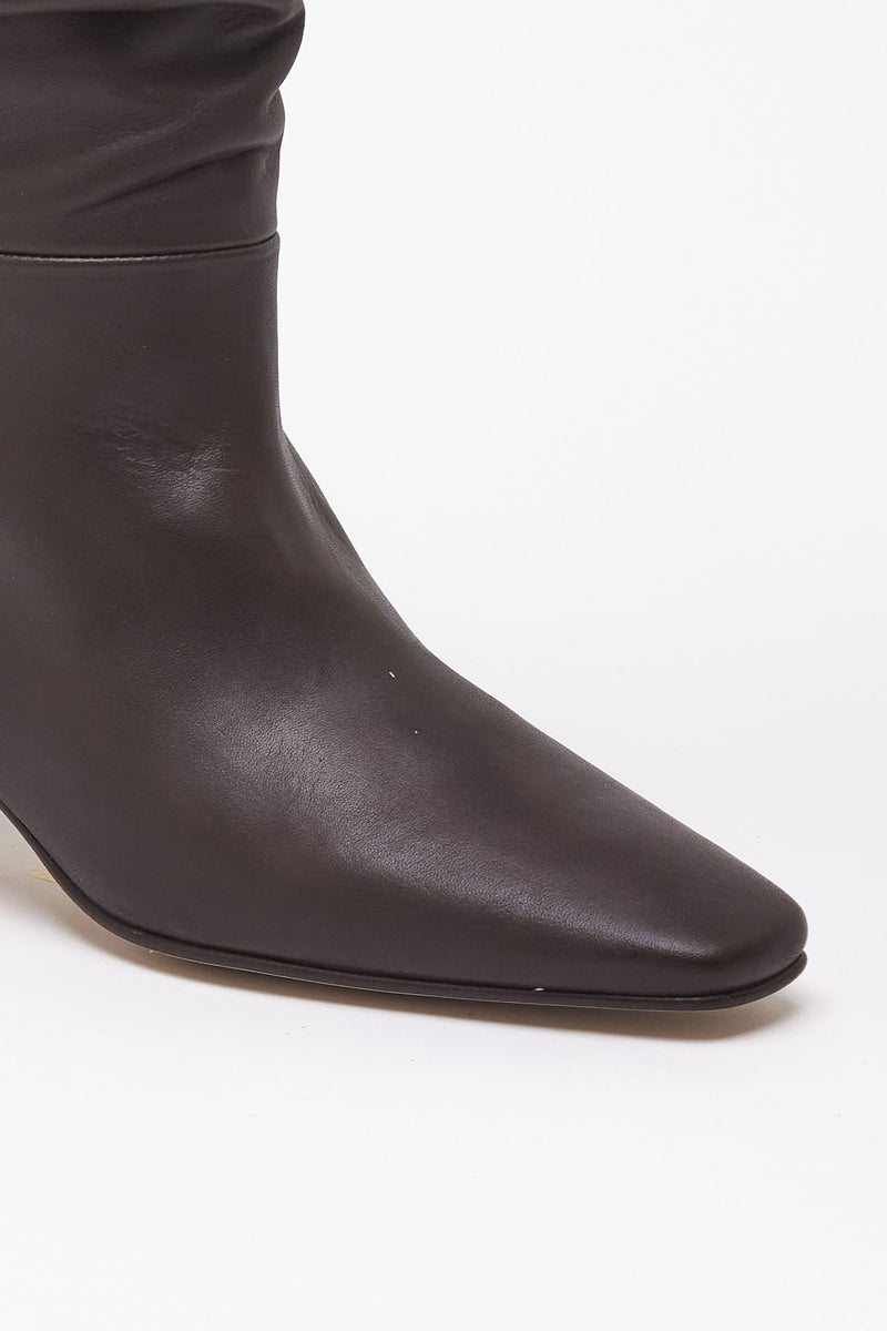 Stivali KALILA in pelle marrone donna Alohas - 6