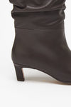 Stivali KALILA in pelle marrone donna Alohas - 2