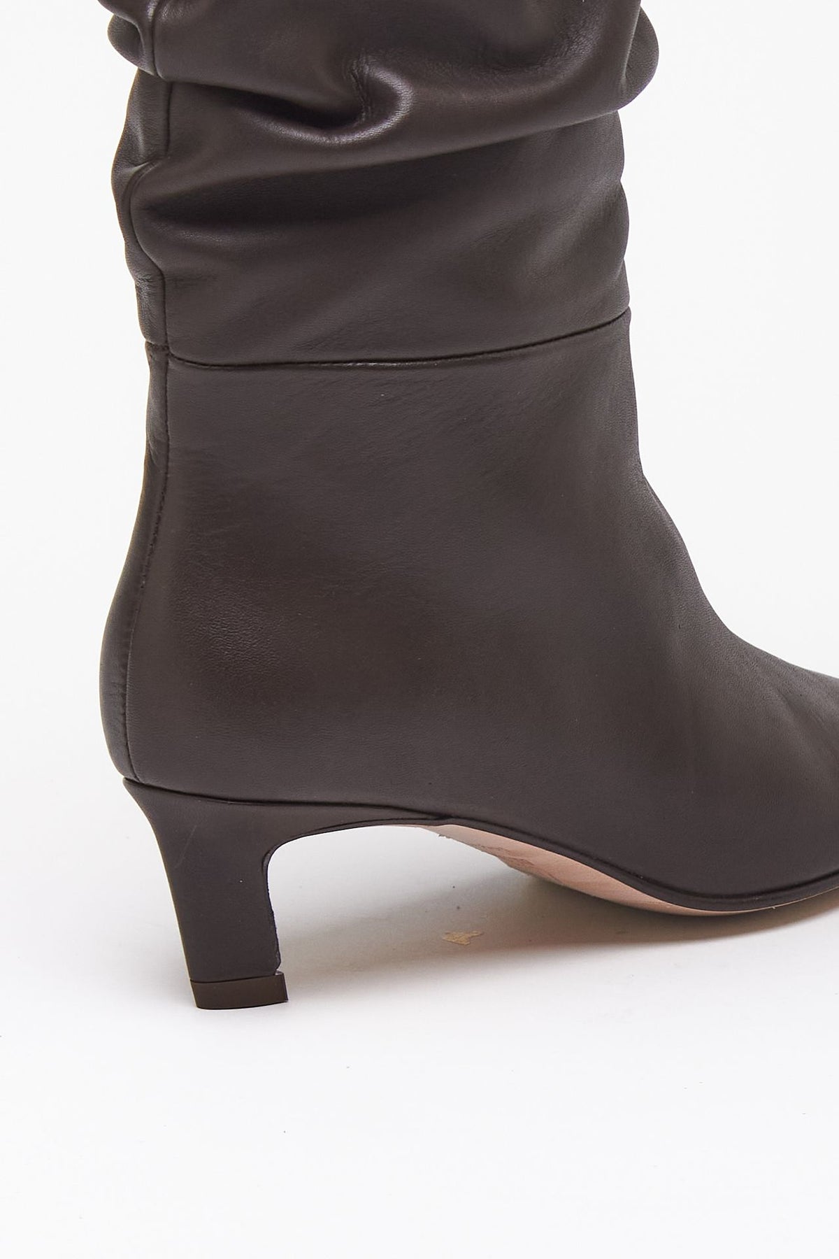 Stivali KALILA in pelle marrone donna Alohas - 7