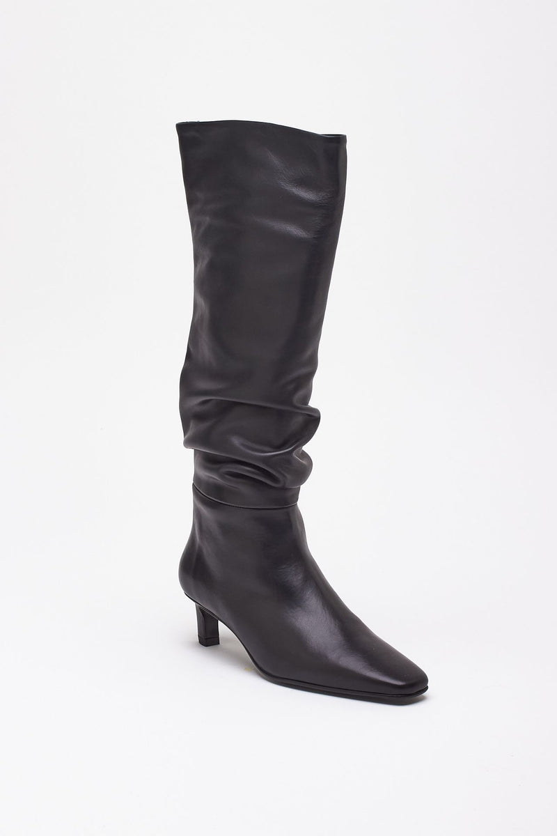 Stivali KALILA in pelle nero donna Alohas - 3
