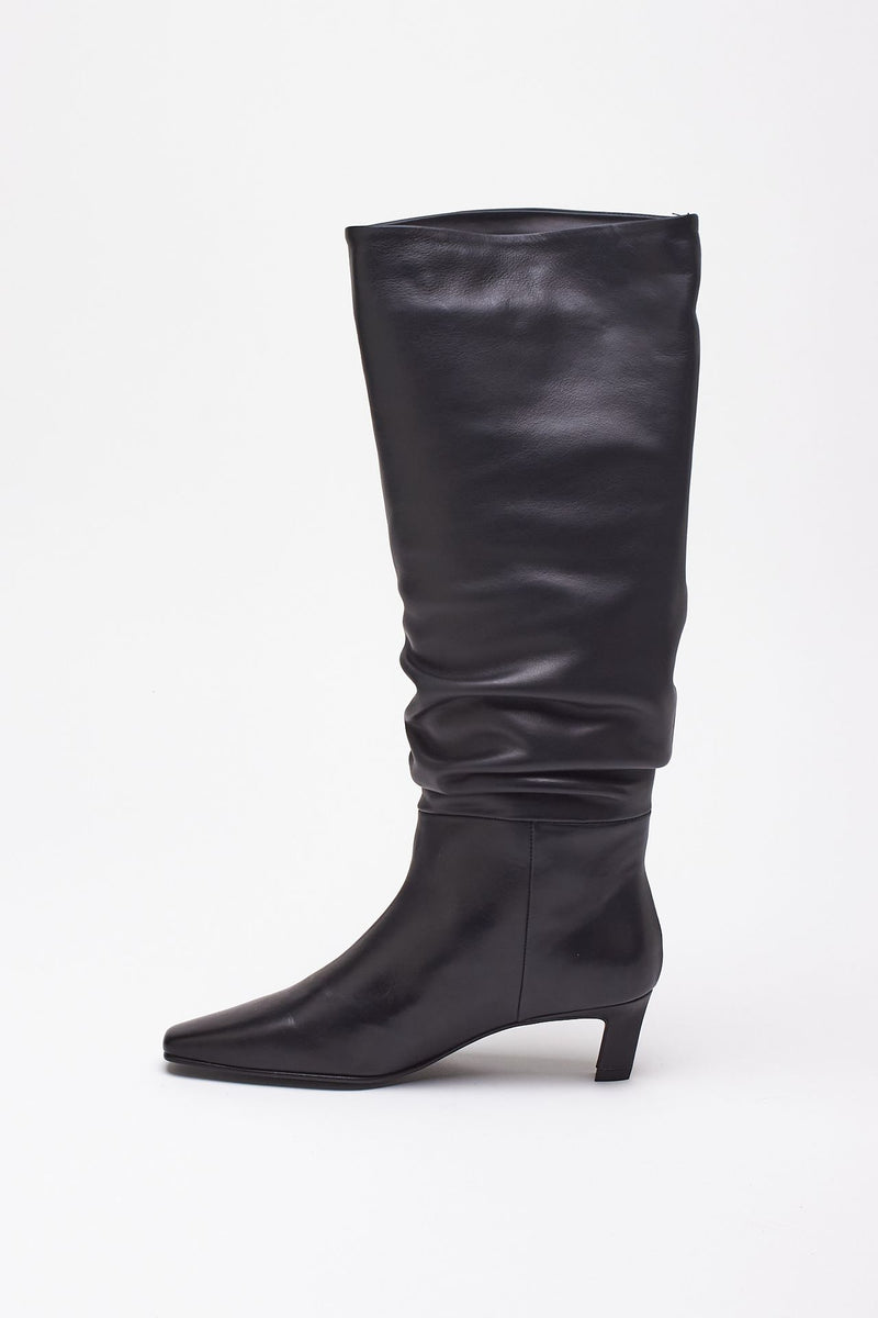 Stivali KALILA in pelle nero donna Alohas - 5