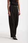 Pantalone gessato nero donna The andamane - 4