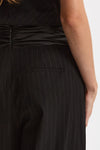 Pantalone gessato nero donna The andamane - 6