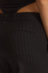 Pantalone gessato nero donna The andamane - 5