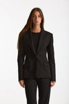 Giacca slim gessata nero donna The andamane - 6