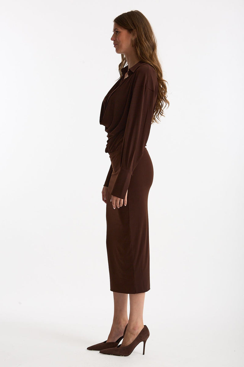 Abito midi marrone donna The andamane - 2