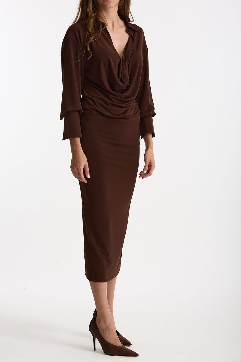 Abito midi marrone donna The andamane - 4