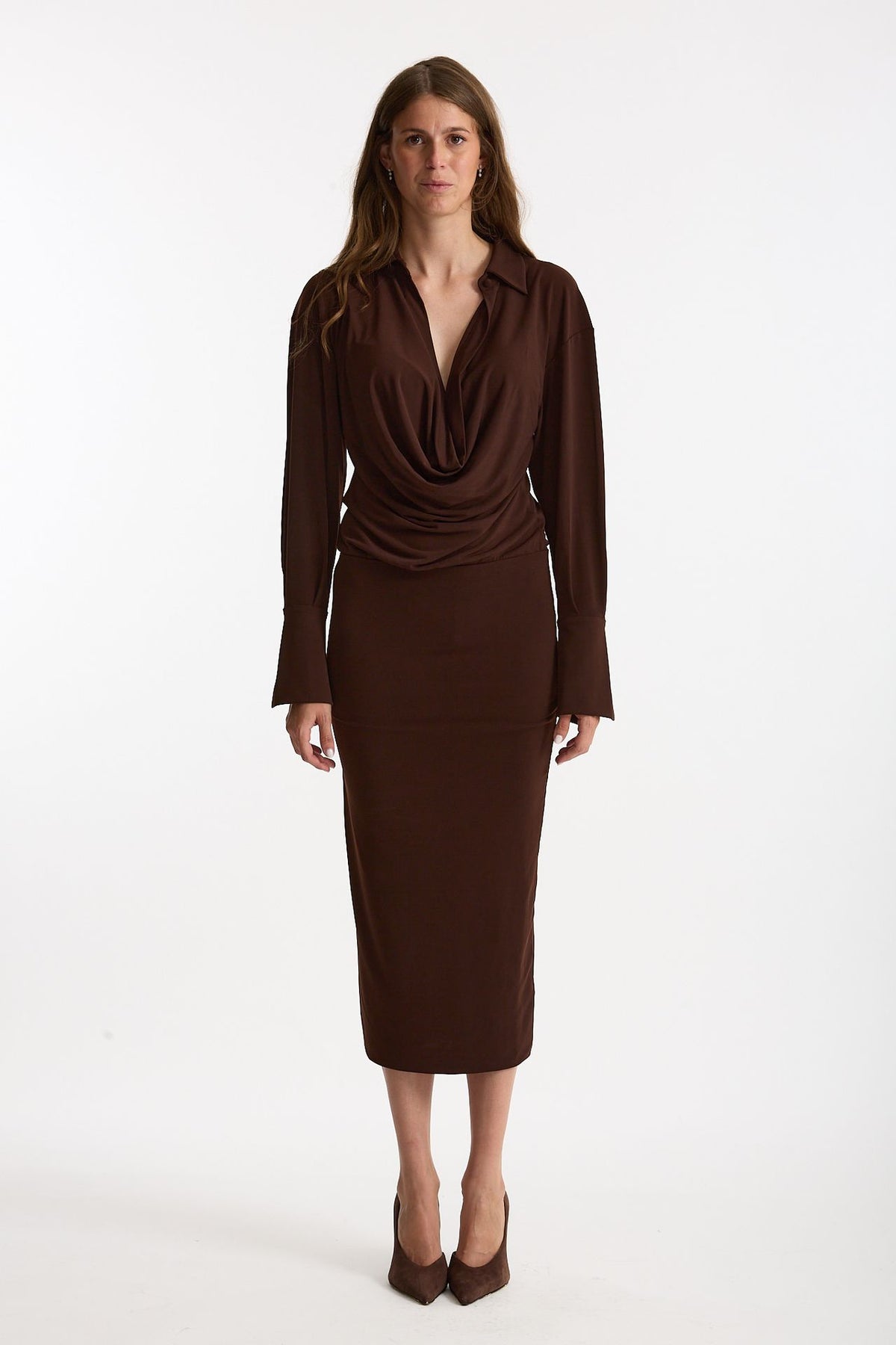 Abito midi marrone donna The andamane - 1