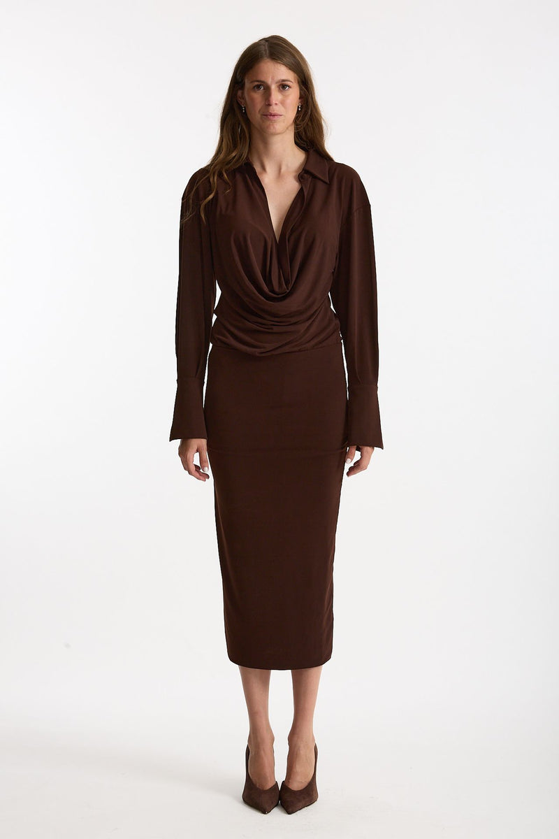 Abito midi marrone donna The andamane - 1