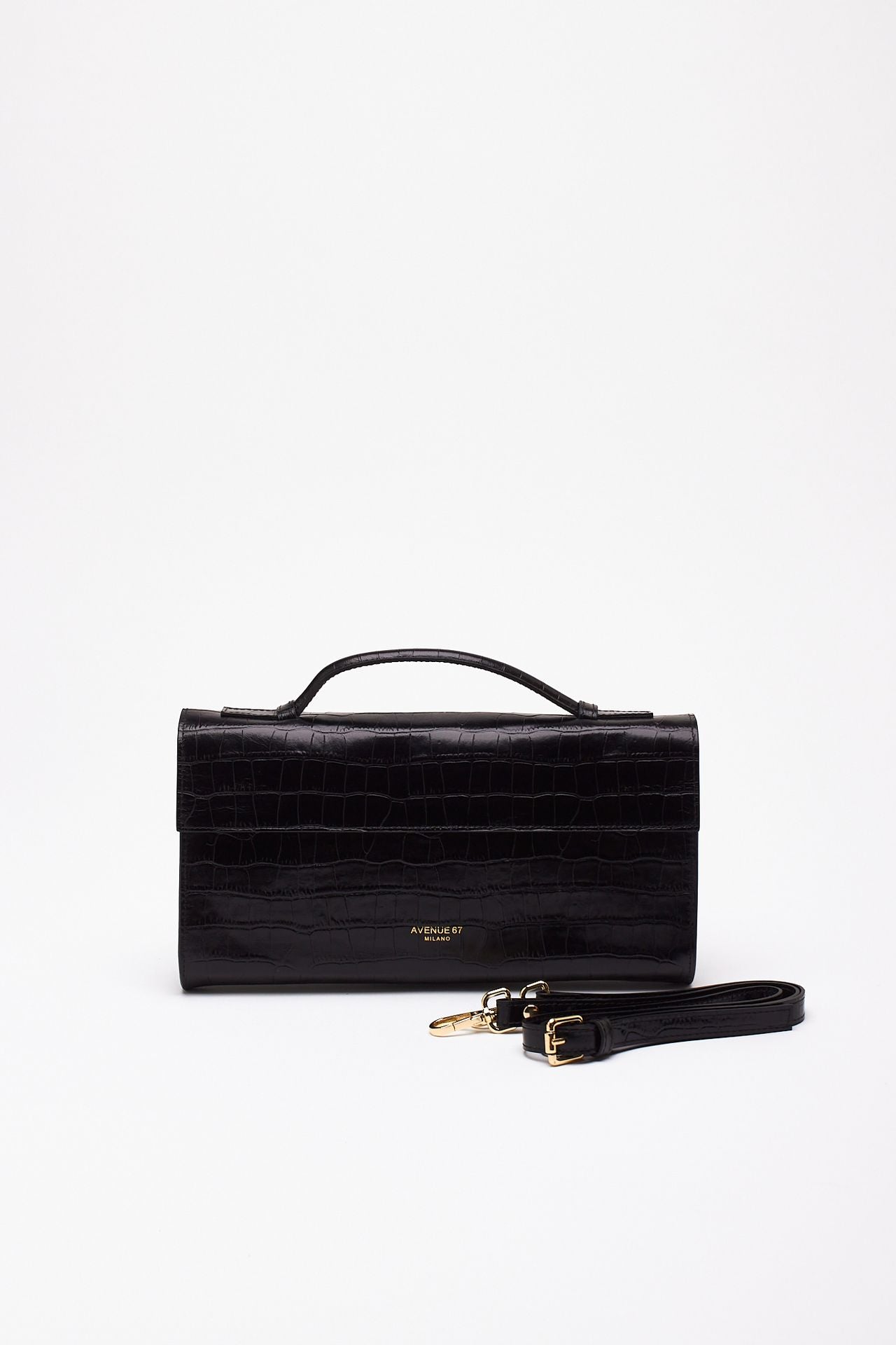 Borsa PALOMA in pelle cocco nero donna Avenue 67 - 5