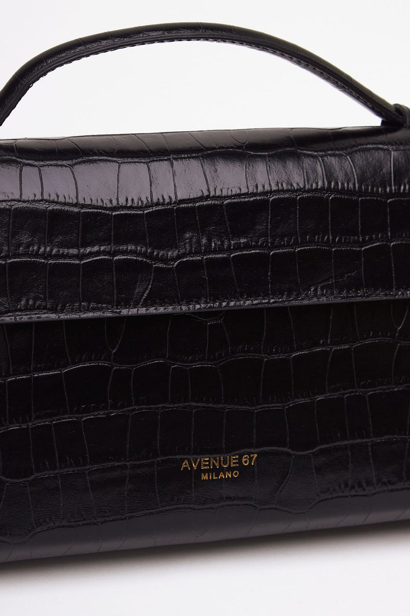 Borsa PALOMA in pelle cocco nero donna Avenue 67 - 2