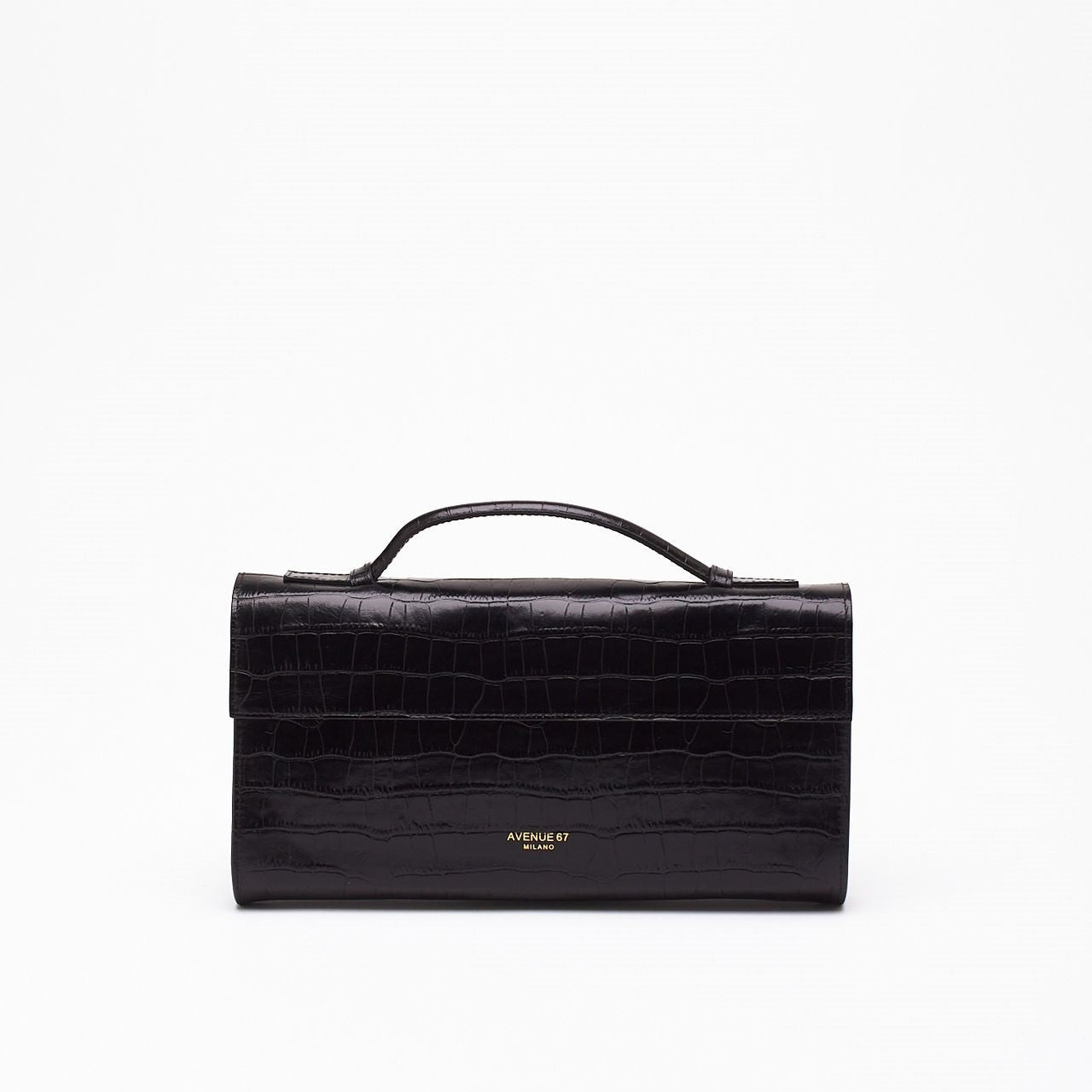 Borsa PALOMA in pelle cocco nero donna Avenue 67 - 6