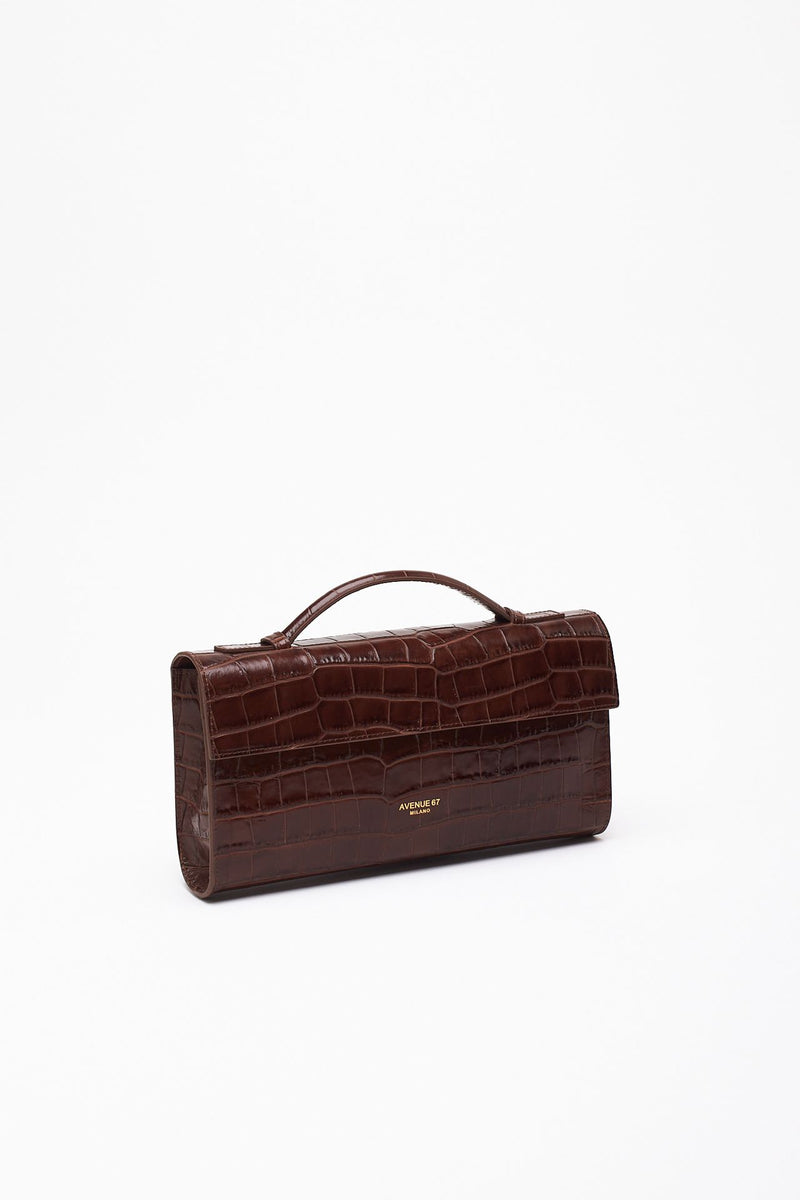 Borsa PALOMA in pelle cocco testa di moro donna Avenue 67 - 2