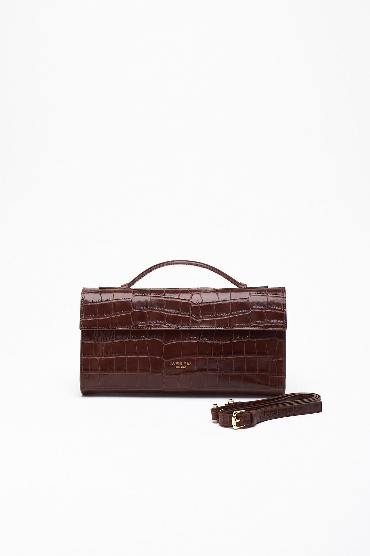 Borsa PALOMA in pelle cocco testa di moro donna Avenue 67 - 4