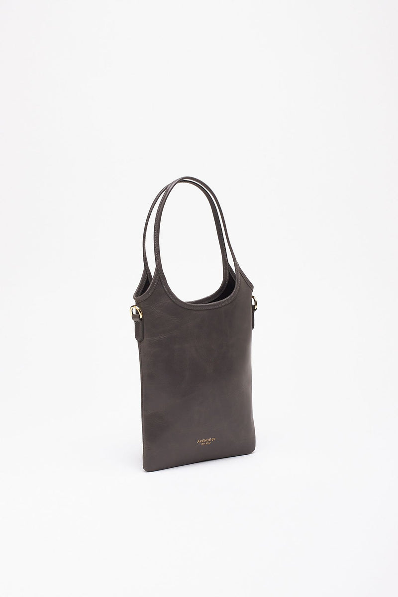 Borsa SHANTY XS in pelle grigio donna Avenue 67 - 2