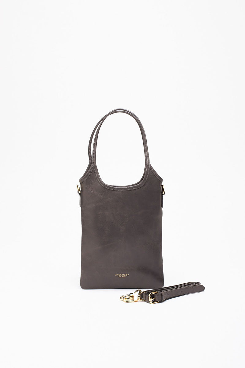 Borsa SHANTY XS in pelle grigio donna Avenue 67 - 4
