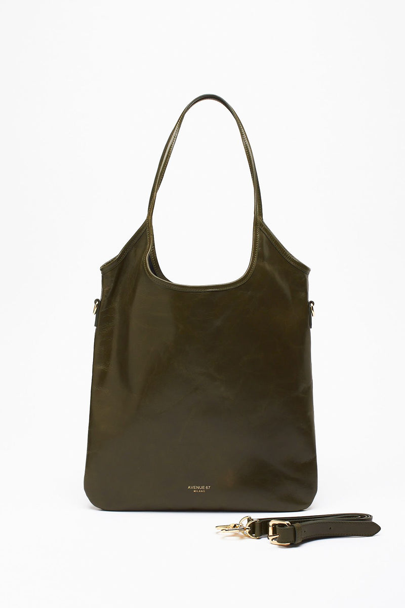 Borsa SHANTY in pelle verdone donna Avenue 67 - 5
