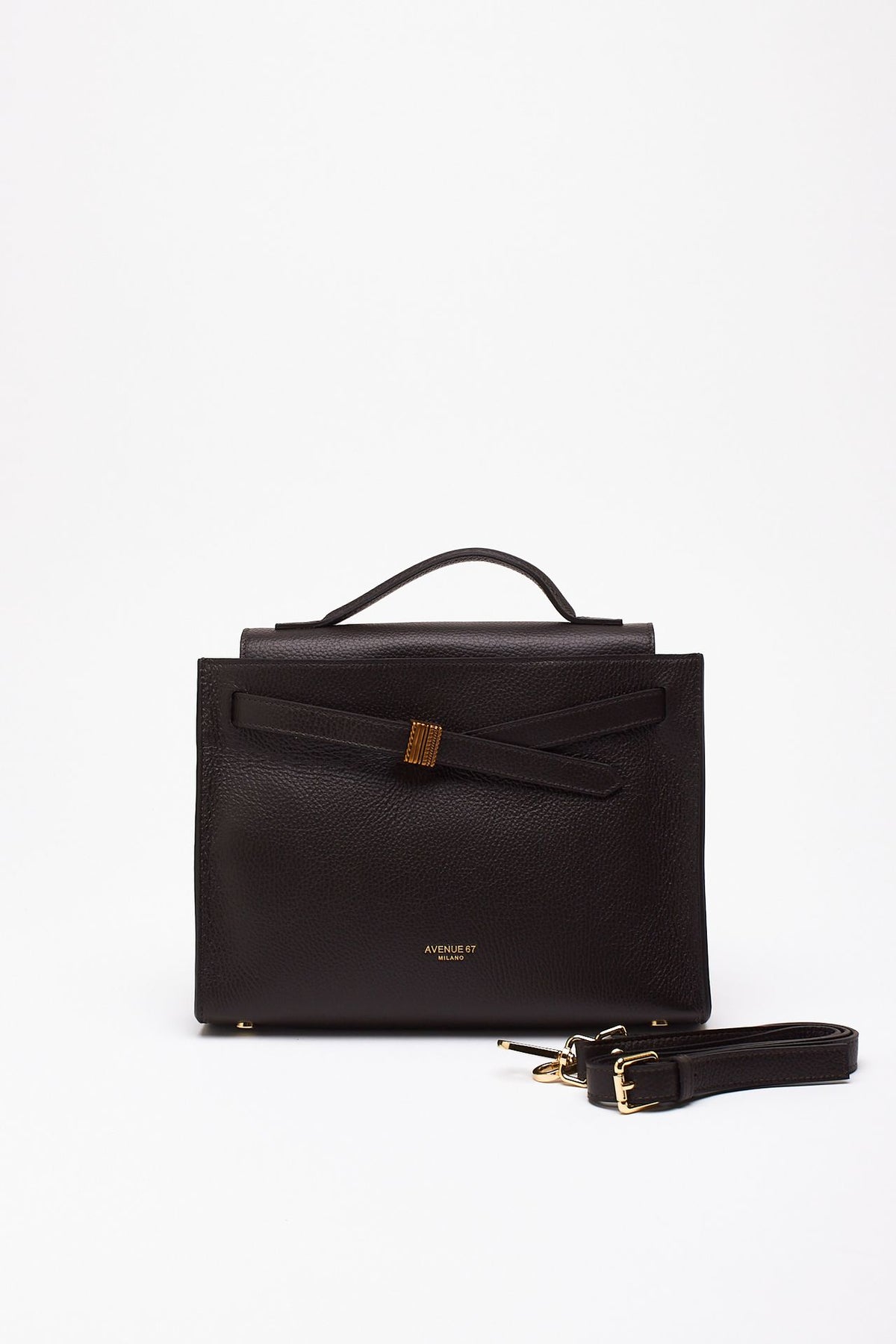 Borsa MILA in pelle dollaro testa di moro donna Avenue 67 - 5