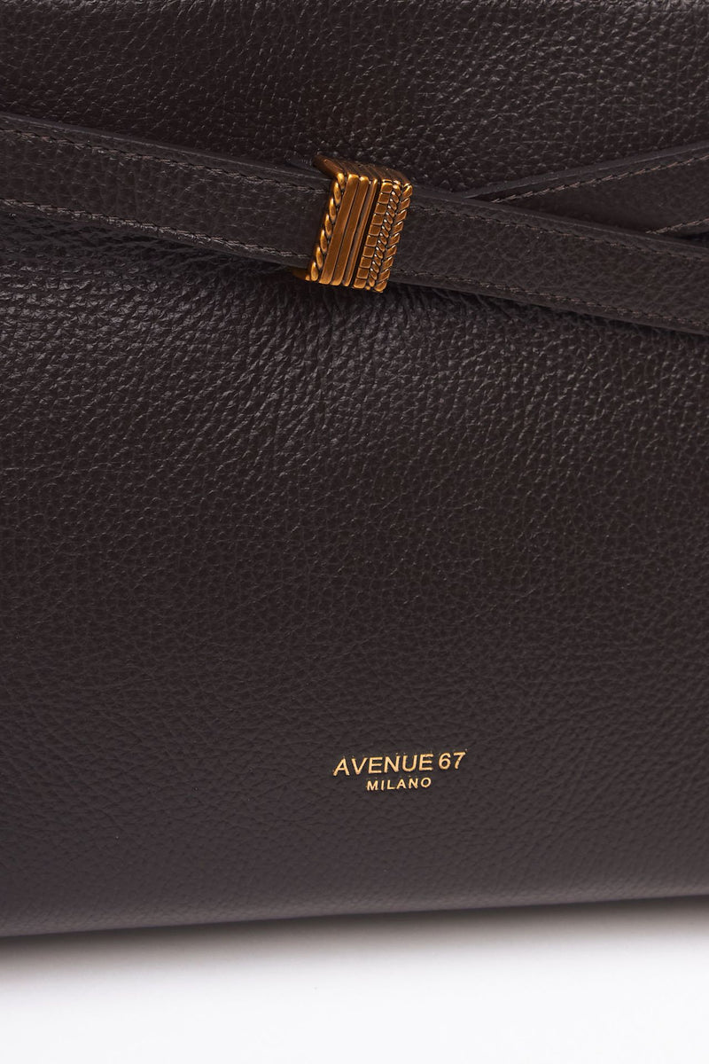 Borsa MILA in pelle dollaro testa di moro donna Avenue 67 - 6