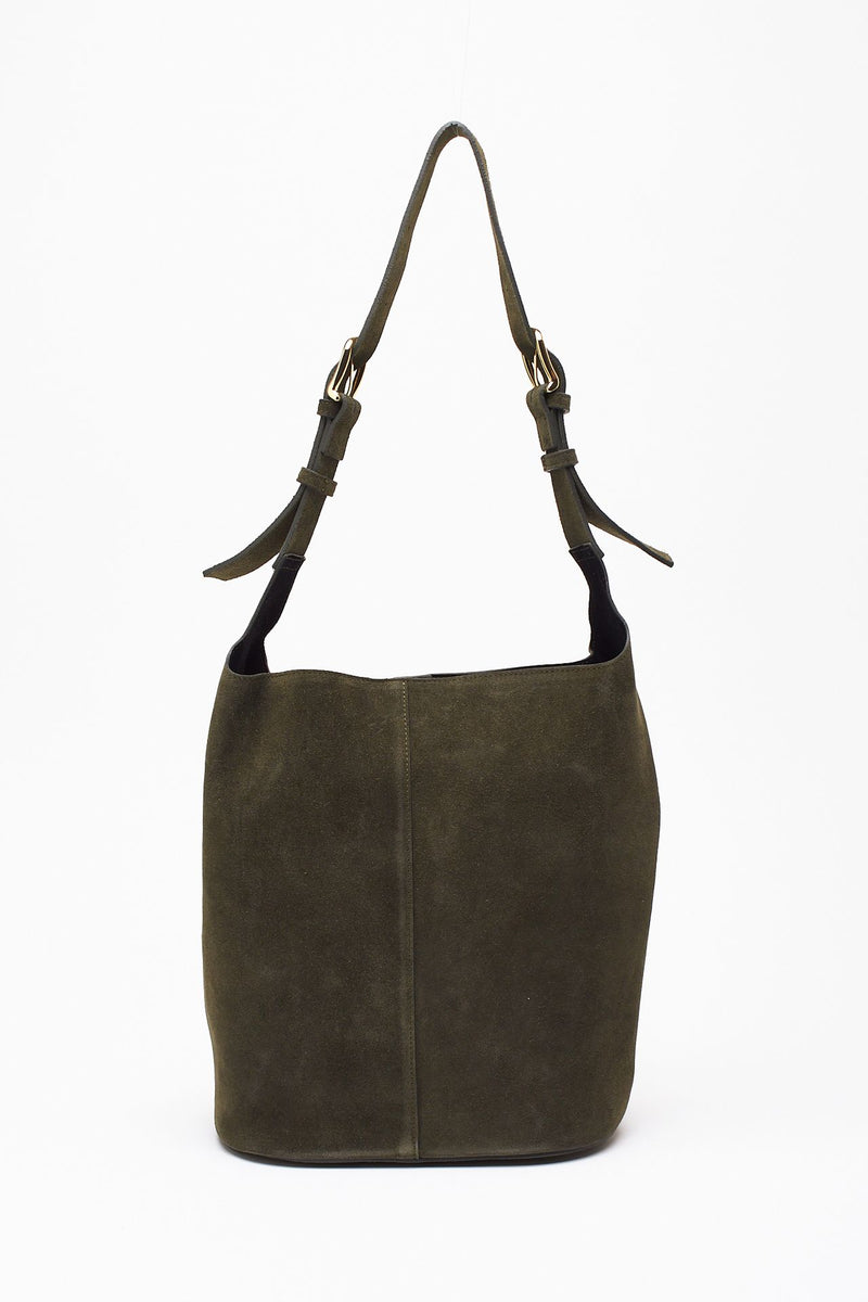 Borsa NOELIA in pelle scamosciata verde donna Avenue 67 - 4