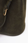 Borsa NOELIA in pelle scamosciata verde donna Avenue 67 - 2