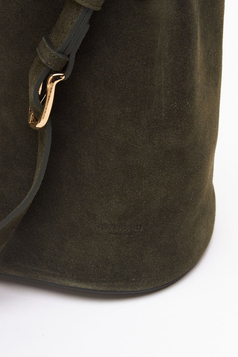 Borsa NOELIA in pelle scamosciata verde donna Avenue 67 - 2