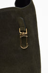 Borsa NOELIA in pelle scamosciata verde donna Avenue 67 - 5