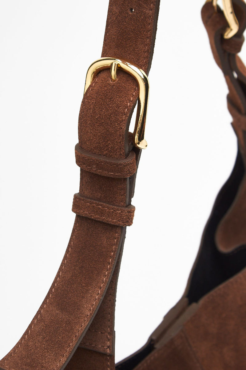 Borsa NOELIA in pelle scamosciata testa di moro donna Avenue 67 - 6