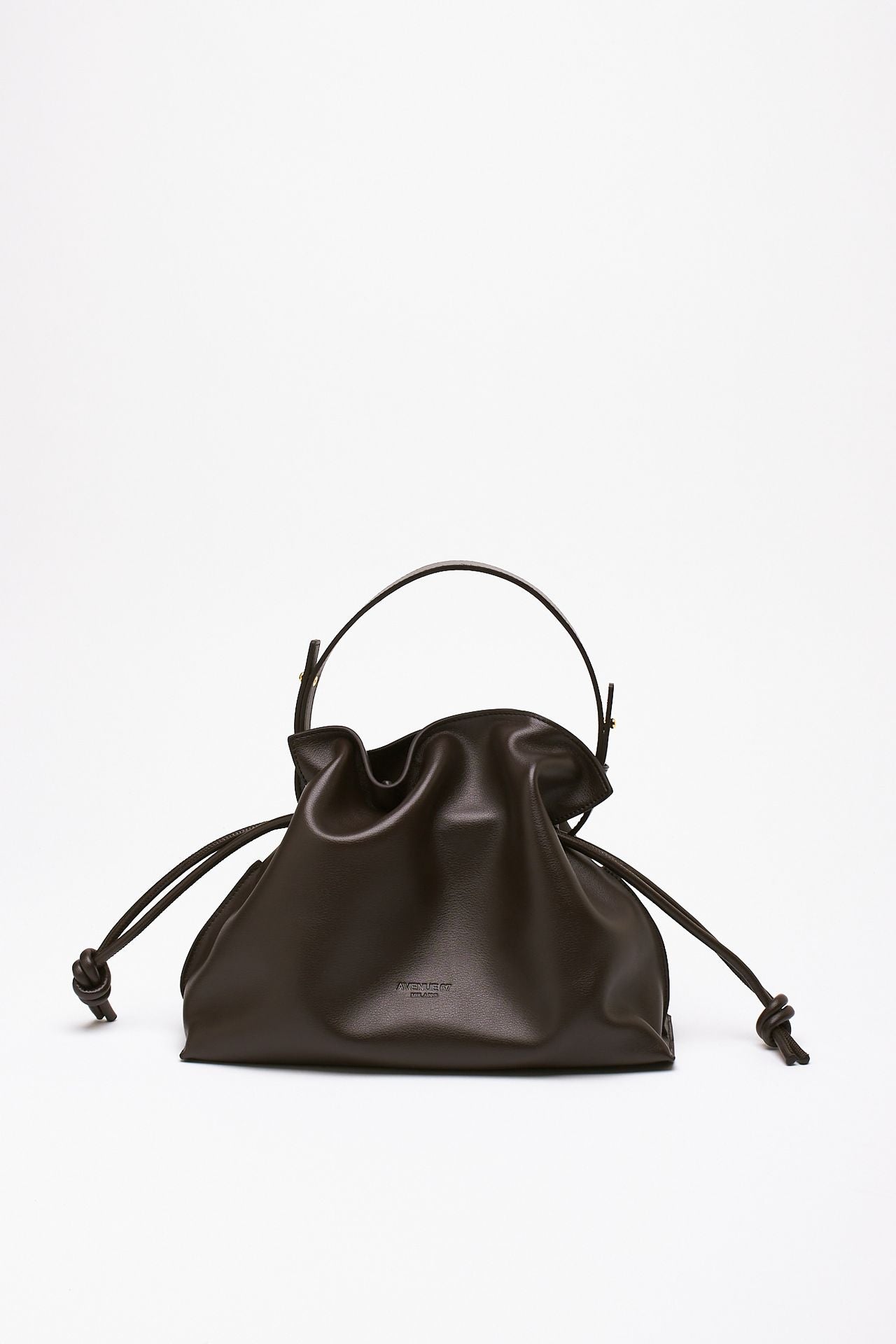 Borsa ELARA in pelle liscia testa di moro donna Avenue 67 - 1