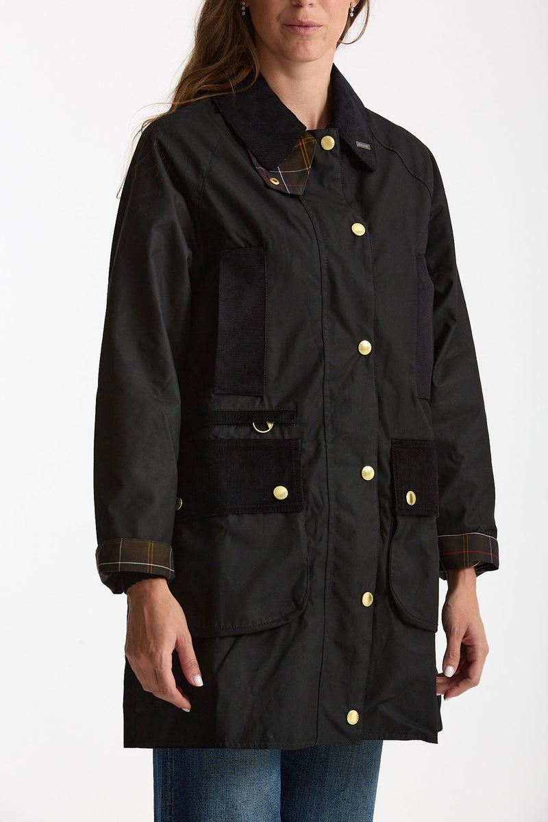 Giaccone cerato MODERN BEAUFORT WAX nero donna Barbour - 4