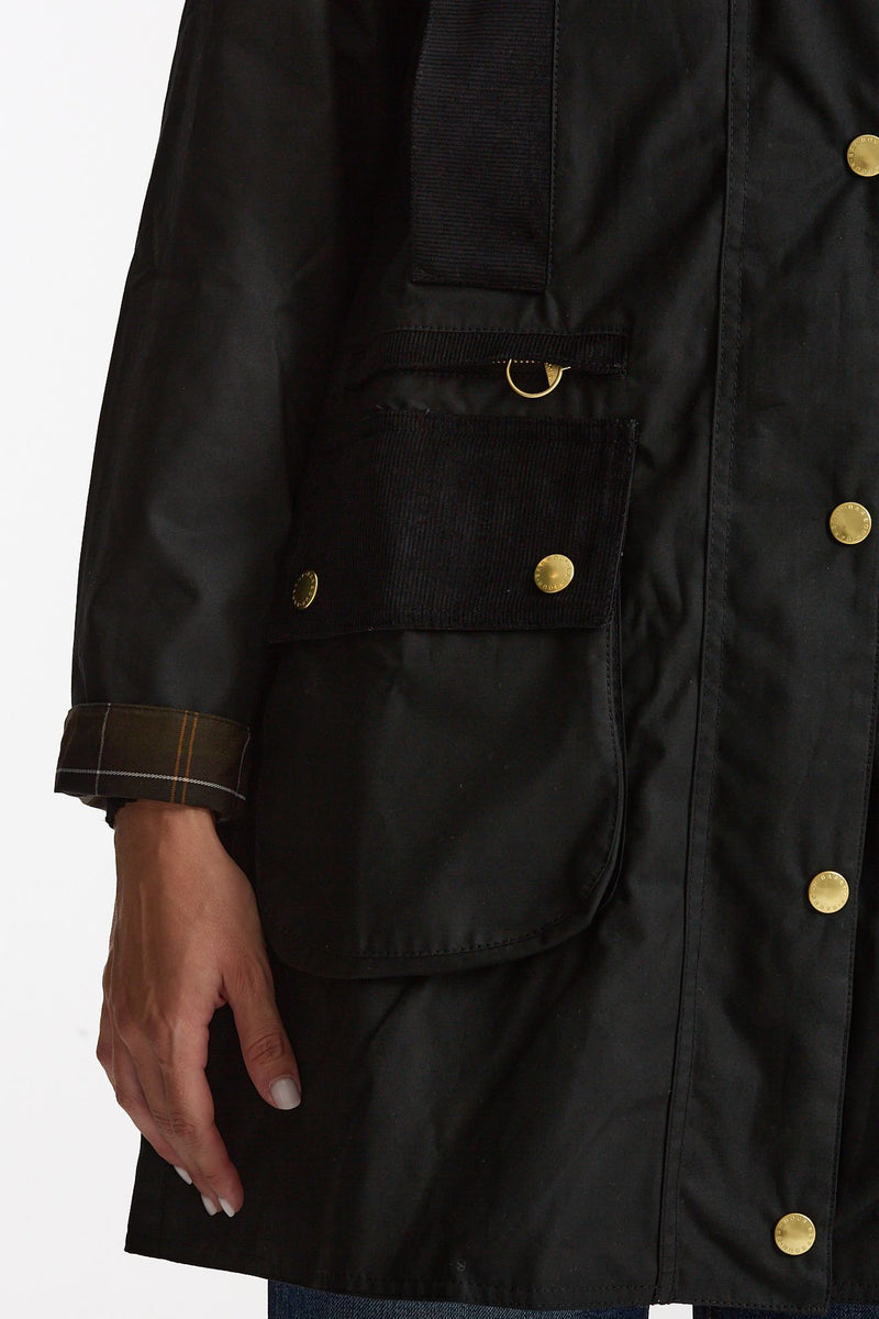 Giaccone cerato MODERN BEAUFORT WAX nero donna Barbour - 2