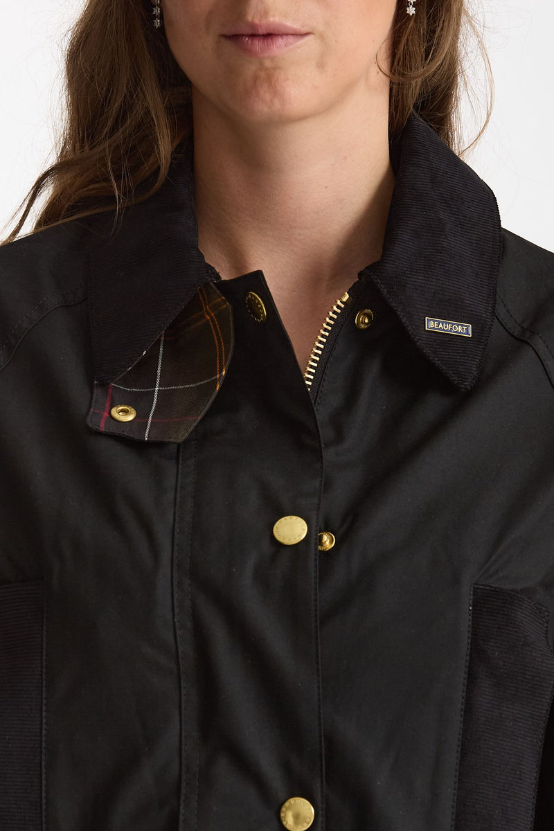 Giaccone cerato MODERN BEAUFORT WAX nero donna Barbour - 6